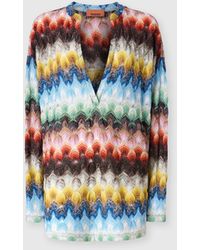 Missoni - Oversized Blouse With Deep V-Neckline - Lyst
