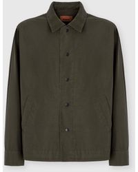 Missoni - Cotton Canvas Overshirt With Zigzag Collar Detail - Lyst