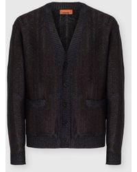 Missoni - Wool And Viscose-Blend Cardigan With Greek Key Motif - Lyst