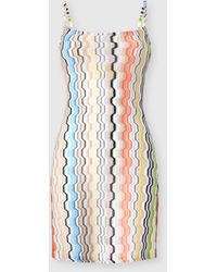 Missoni - Short Viscose Cover-Up With Greek Motif - Lyst