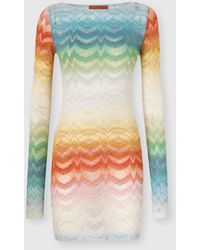 Missoni - Shaded Viscose Lamé Mini Dress - Lyst