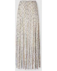 Missoni - Flame Ribbed Viscose Long Skirt With Sequins - Lyst