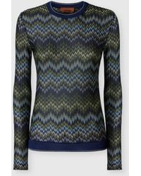 Missoni - Long-Sleeve Viscose Sweater With Snake Motif - Lyst
