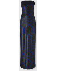 Missoni - Long Strapless Dress With Flame Pattern - Lyst