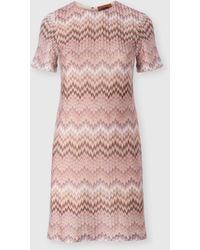 Missoni - Short-Sleeve Viscose Mini Dress, & Multicoloured - Lyst