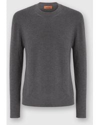 Missoni - Pull Col Rond En Laine À Motif Chevron, Homme, Taille - Lyst