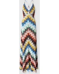 Missoni - Long Dress With V-Neck - Lyst