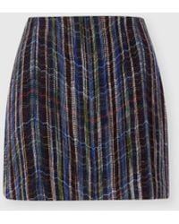 Missoni - Wool And Viscose Mini Skirt With Woven Motif, & Multicoloured - Lyst