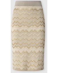 Missoni - Chevron Wool And Viscose Mini Skirt - Lyst