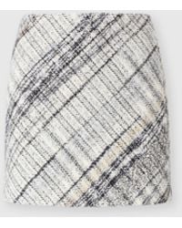 Missoni - Wool-Blend Check Mini Skirt - Lyst