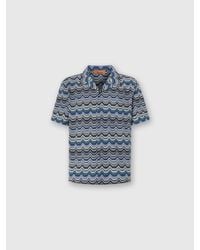 Missoni - Bowling Shirt With Geometric Zigzag - Lyst