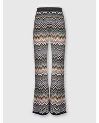 Missoni - Long Pants With Chevron Pattern - Lyst