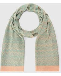 Missoni - Zigzag Viscose-Blend Scarf With Ribbed Edge - Lyst