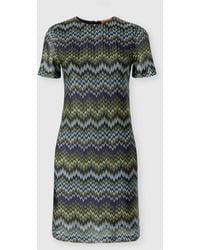 Missoni - Short-Sleeve Viscose Mini Dress - Lyst