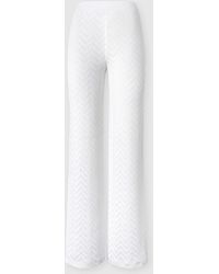 Missoni - Straight-Leg Stretch Chevron Cotton And Viscose Trousers - Lyst
