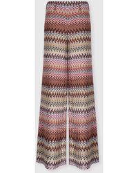 Missoni - Flare Pants With Zigzag Pattern - Lyst