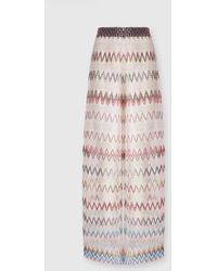 Missoni - Zig Zag Mesh Cover-Up Trousers With Sequins - Lyst