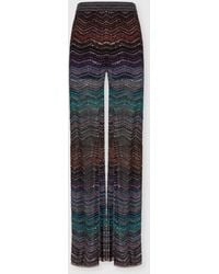 Missoni - Zig-Zag Pattern Straight Leg Pants - Lyst