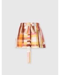 Missoni - Printed Silk Cover-Up Shorts With Belt - Lyst