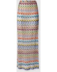 Missoni - Long Viscose Lamé Cover-Up Skirt - Lyst