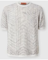 Missoni - Openwork Knit Cotton And Viscose Polo Shirt - Lyst