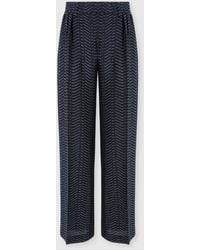Missoni - Classic Viscose Lamé Trousers With Greek Key Motif - Lyst