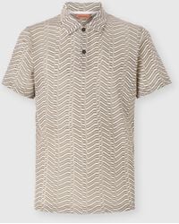 Missoni - Viscose And Cotton Polo Shirt With Greek Key Motif - Lyst