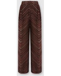 Missoni - Mid-Rise Tailored Pants With Zigzag Pattern - Lyst