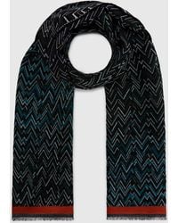 Missoni - Wool Zig Zag Scarf With Contrast Trim - Lyst