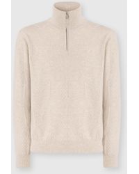 Missoni - Pull Demi-Zippé À Motif Zigzag Ton Sur Ton, Homme, Taille - Lyst