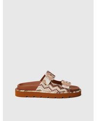 Missoni - Sandel Mit Doppeltem Zickzack-Riemen Und Schnalle, Damen, Größe - Lyst
