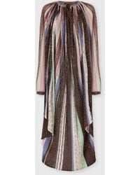Missoni - Long Cape-Effect Mixed Viscose Lamé Caftan - Lyst