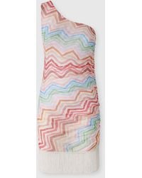 Missoni - One-Shoulder Short Cover-Up With Zig Zag Print - Lyst