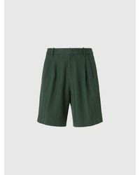 Missoni - Cotton And Viscose Shorts With Tonal Zigzag - Lyst