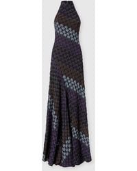 Missoni - Long Dress With Halterneck - Lyst