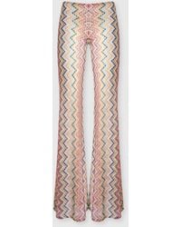 Missoni - Flare Trousers With Printed Motif - Lyst