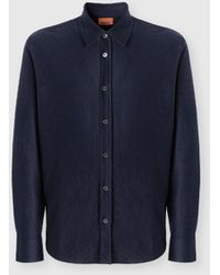 Missoni - Cotton Jacquard Shirt With Tone-On-Tone Zigzag Pattern - Lyst
