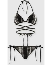 Missoni - Bikini With Mesh Detailing And Sequin Appliqué - Lyst