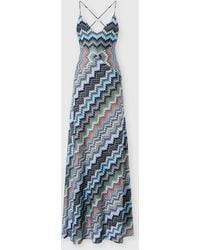 Missoni - Long Dress With Crossed Straps - Lyst