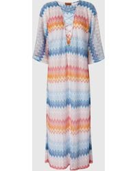 Missoni - Langes Cover-Up Aus Zickzack-Lamé-Viskosemischung, Damen, Größe - Lyst