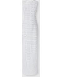 Missoni - Langes Ärmelloses Kleid Aus Lamé-Viskose Mit Spitzenmotiv, Damen, Größe - Lyst