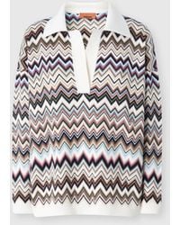 Missoni - Oversized Wool And Viscose Zig Zag Polo - Lyst