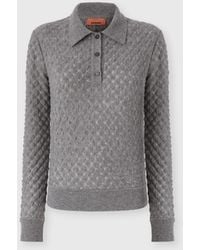 Missoni - Cashmere Polo With Lace Motif - Lyst