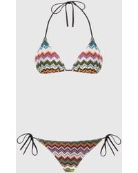 Missoni - Triangle Bikini - Lyst