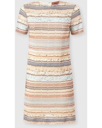 Missoni - Short-Sleeved Mini-Dress With Greek Zig Zag Lamé - Lyst