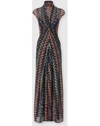 Missoni - Long Lace Dress With Knot Detail - Lyst