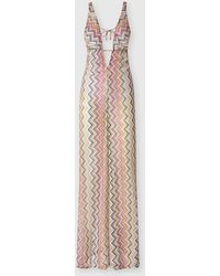 Missoni - Long Cover-Up Jumpsuit With Irregular Zig Zag Motif - Lyst