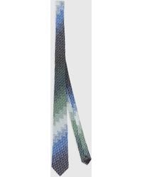 Missoni - Cravate En Coton Pur Zig Zag Dégradé, Homme, Taille - Lyst