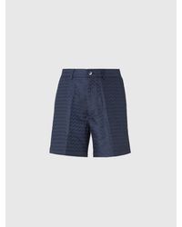 Missoni - Maßgeschneiderte Shorts Aus Baumwolle, Viskose Und Leinen Mit Glänzendem Zickzack-Muster, Herren, Größe - Lyst