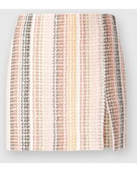 Missoni - Caperdoni Motif Cotton Blend Mini Skirt With Slit - Lyst
